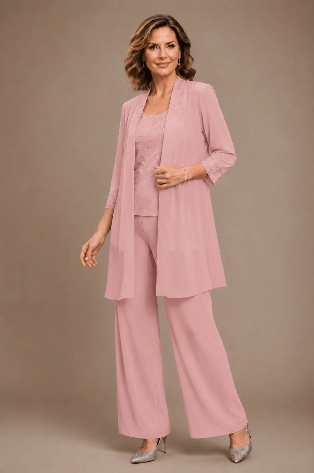 Evelinda | Complete 3-Piece Embroidered Set