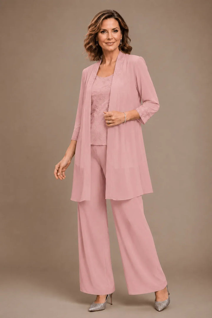 Evelinda | Complete 3-Piece Embroidered Set