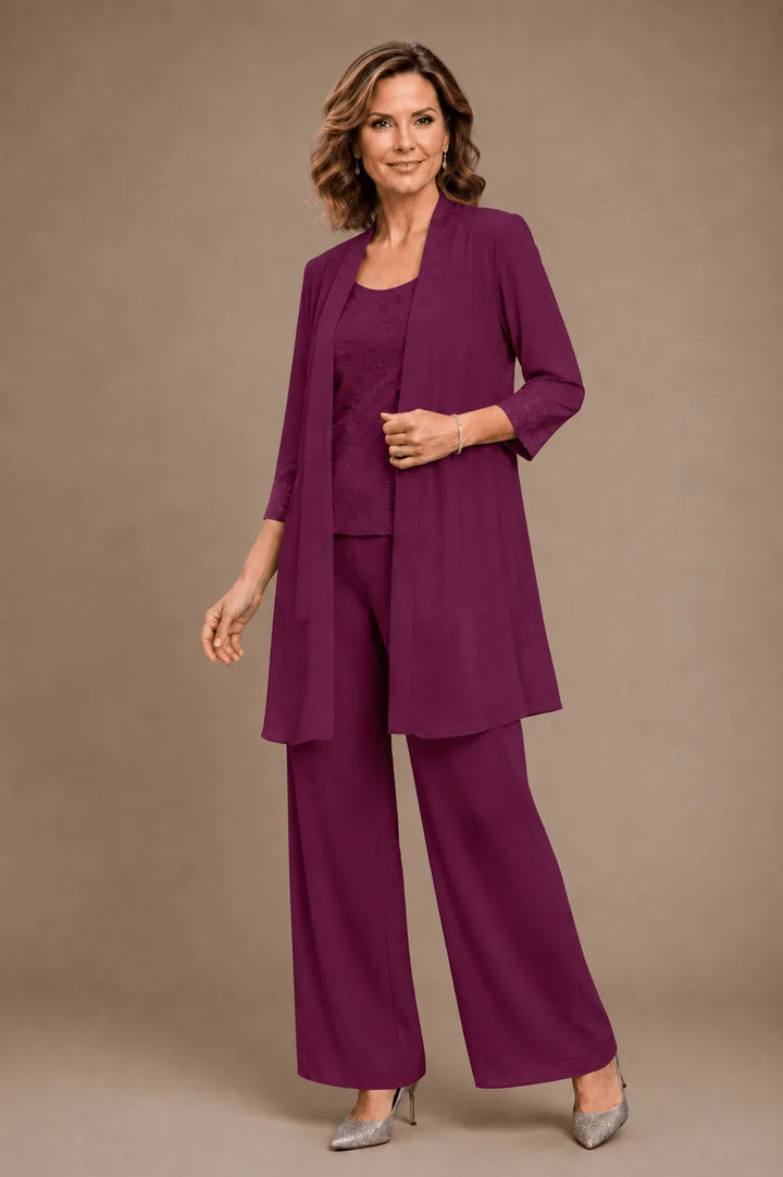 Evelinda | Complete 3-Piece Embroidered Set