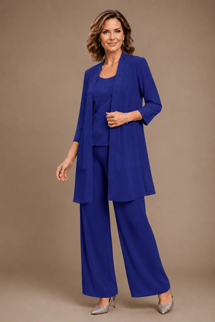 Evelinda | Complete 3-Piece Embroidered Set