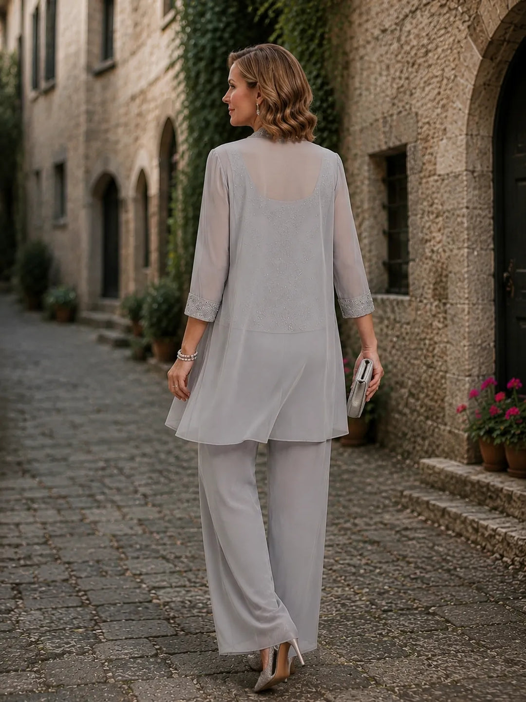 Evelinda | Complete 3-Piece Embroidered Set