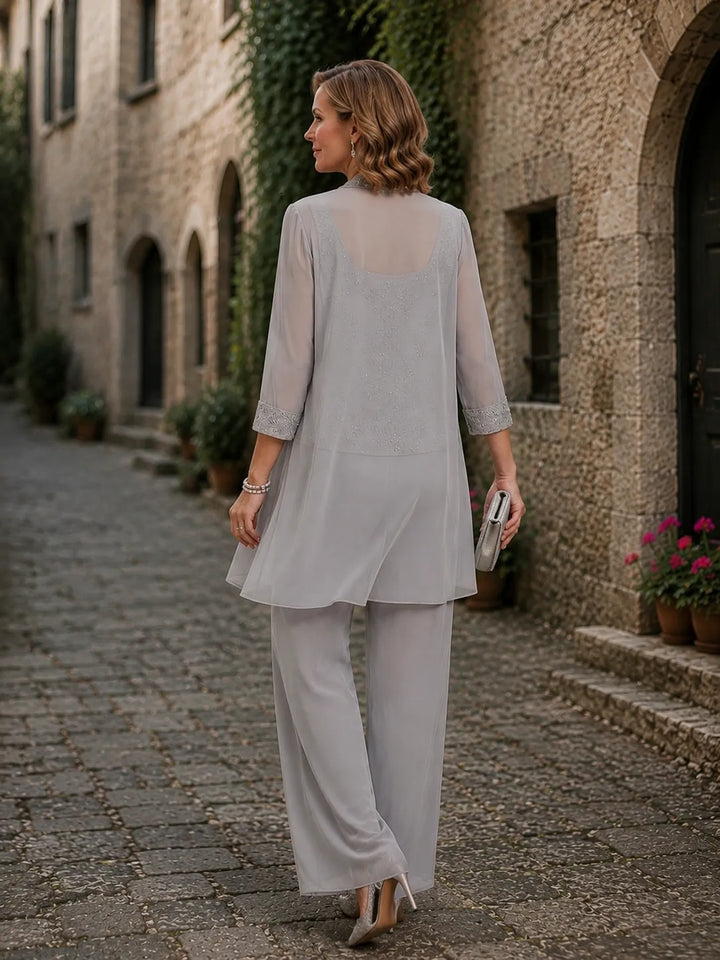 Evelinda | Complete 3-Piece Embroidered Set