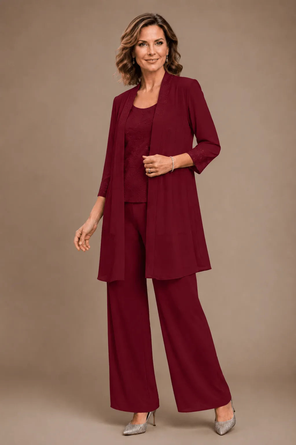 Evelinda | Complete 3-Piece Embroidered Set