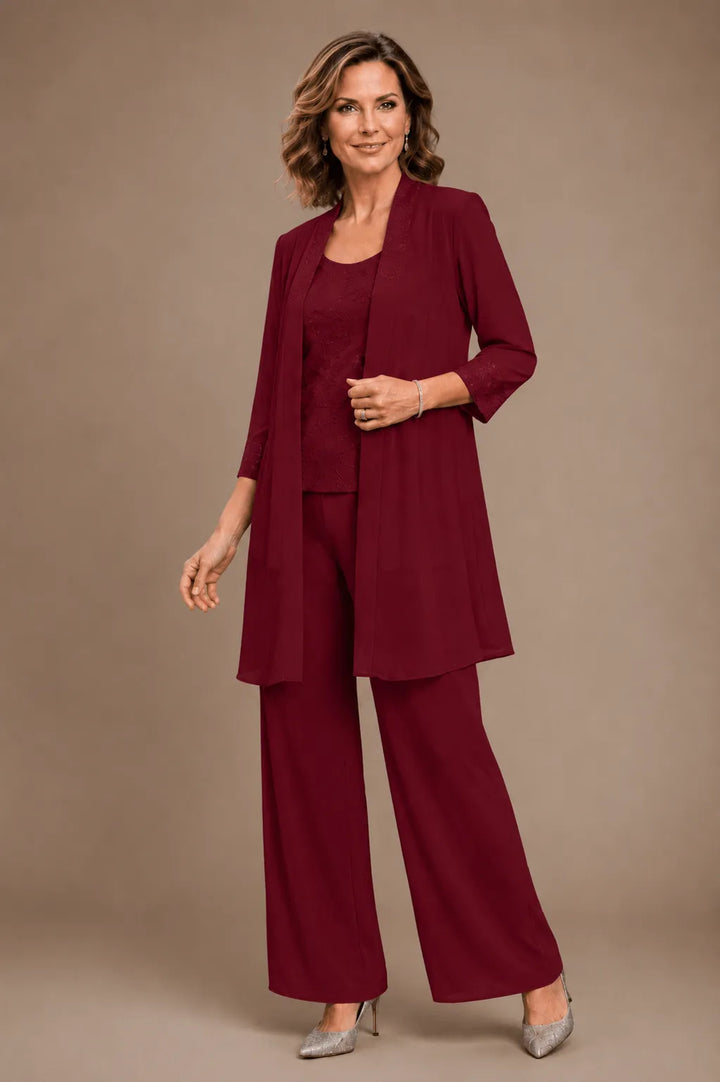 Evelinda | Complete 3-Piece Embroidered Set