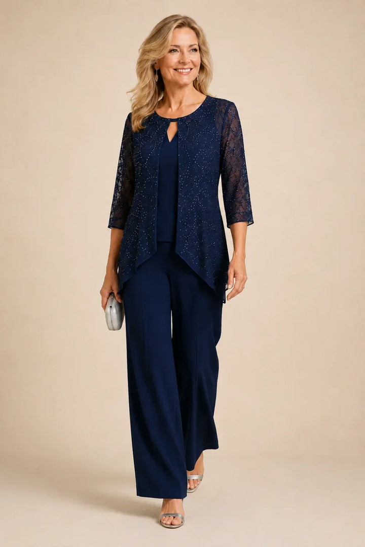 Merlettina | Layered Lace Suit