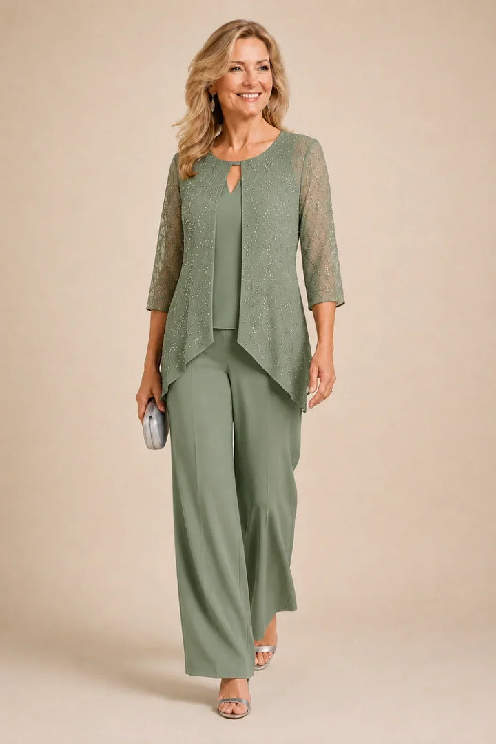 Merlettina | Layered Lace Suit