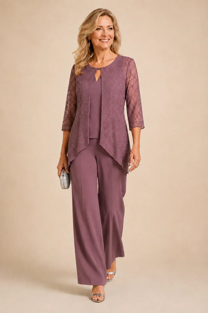Merlettina | Layered Lace Suit