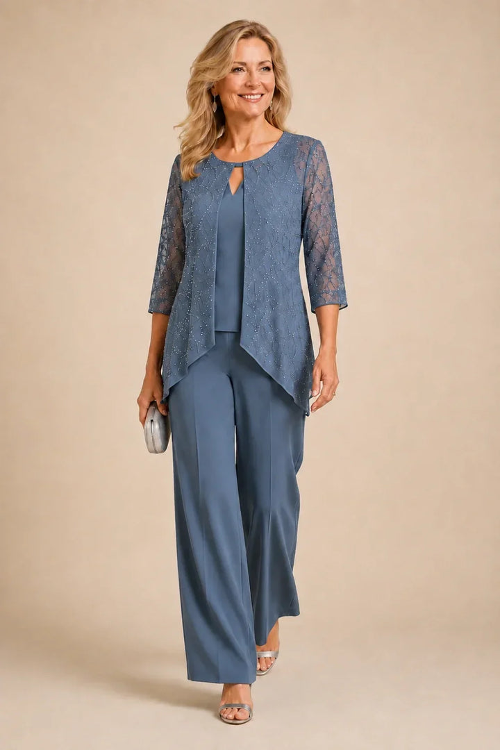 Merlettina | Layered Lace Suit