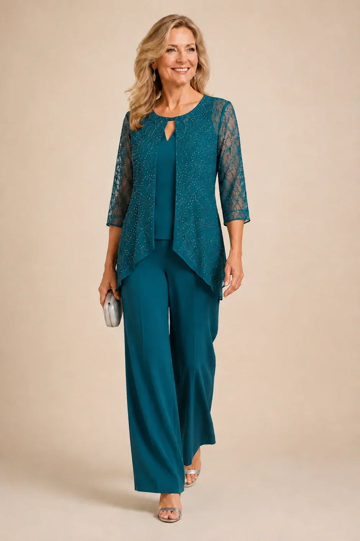 Merlettina | Layered Lace Suit