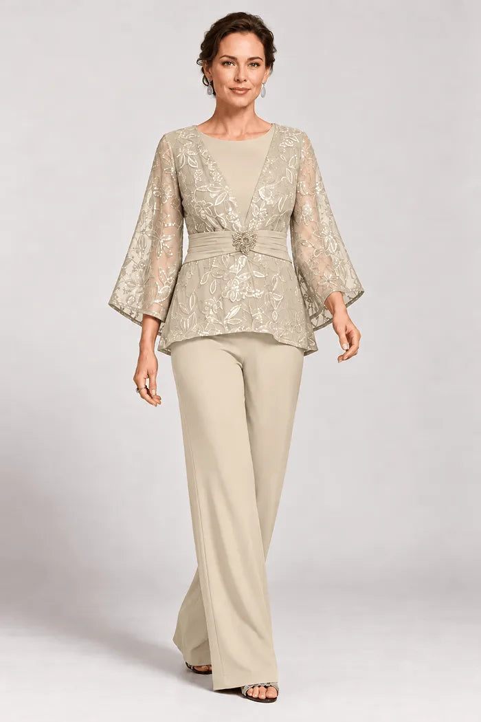 Serenaide | Evening Set with Bell Sleeves