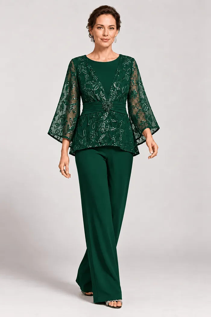 Serenaide | Evening Set with Bell Sleeves