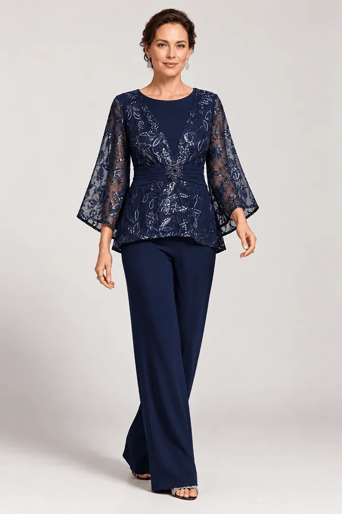 Serenaide | Evening Set with Bell Sleeves
