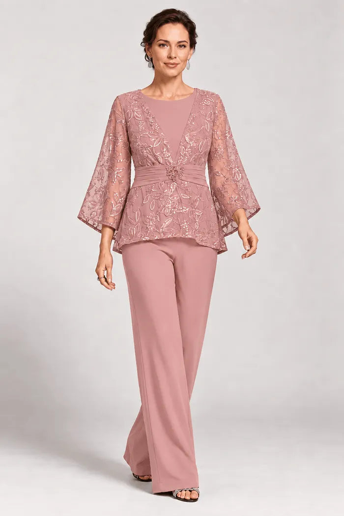 Serenaide | Evening Set with Bell Sleeves