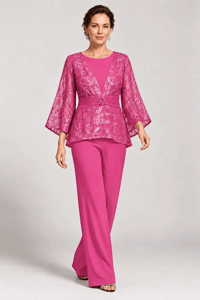 Serenaide | Evening Set with Bell Sleeves