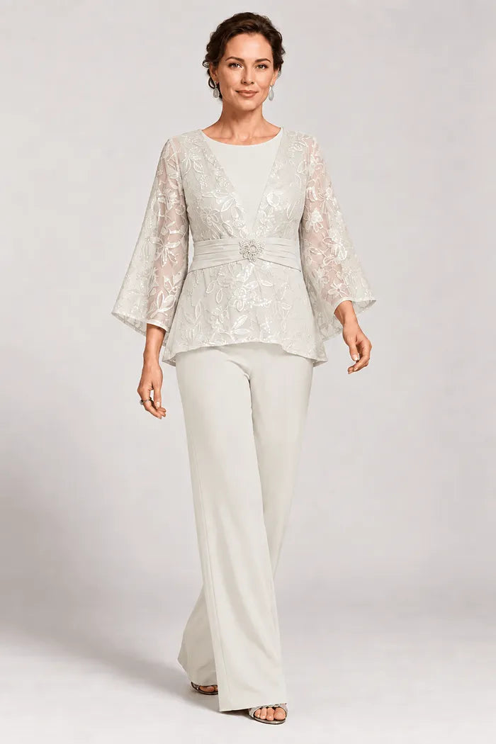 Serenaide | Evening Set with Bell Sleeves