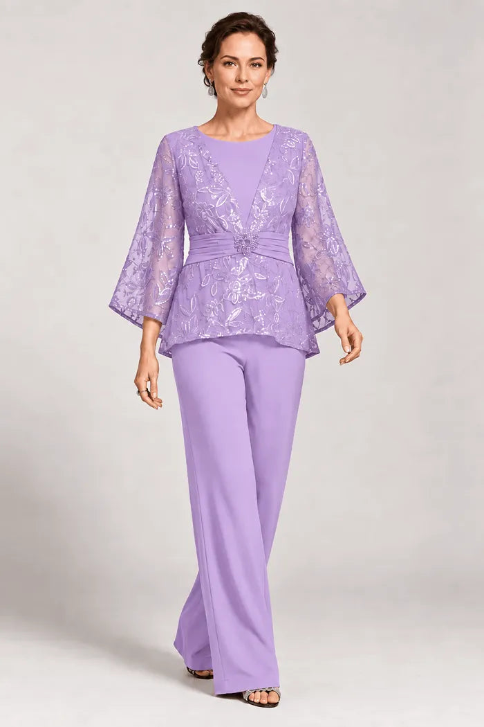 Serenaide | Evening Set with Bell Sleeves