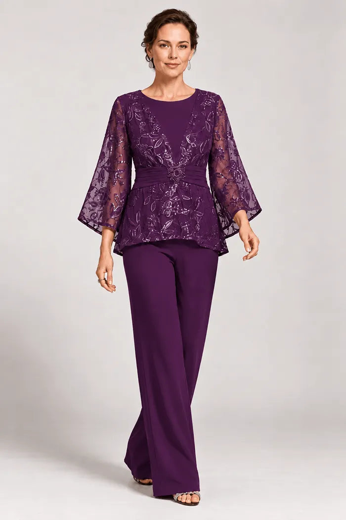 Serenaide | Evening Set with Bell Sleeves