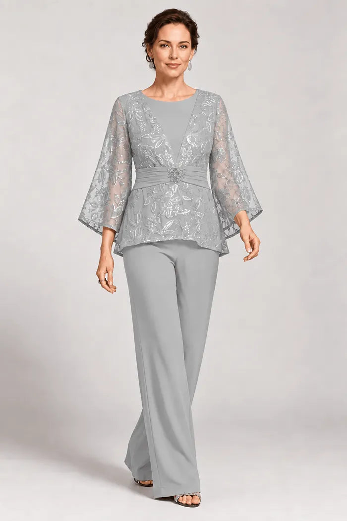 Serenaide | Evening Set with Bell Sleeves