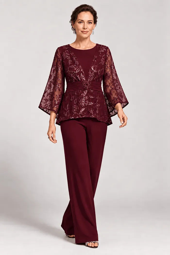 Serenaide | Evening Set with Bell Sleeves