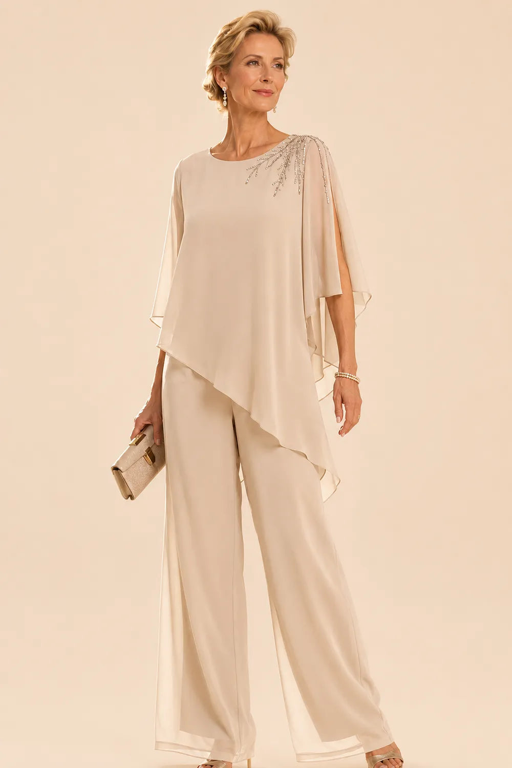 Adelisia | Embellished Chiffon Suit