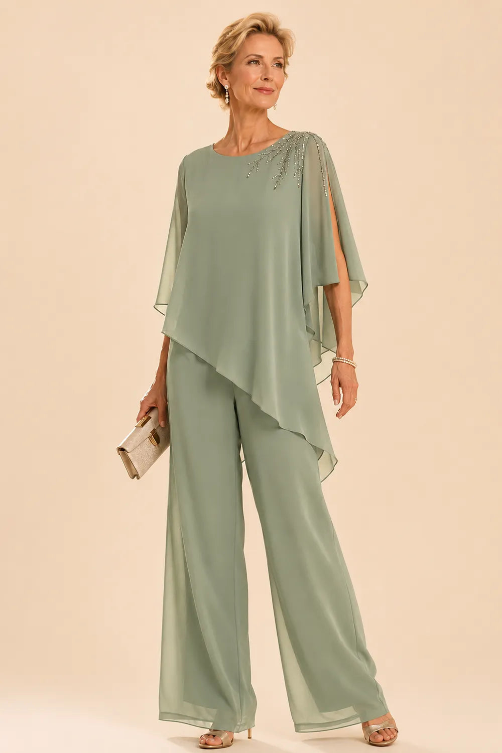 Adelisia | Embellished Chiffon Suit
