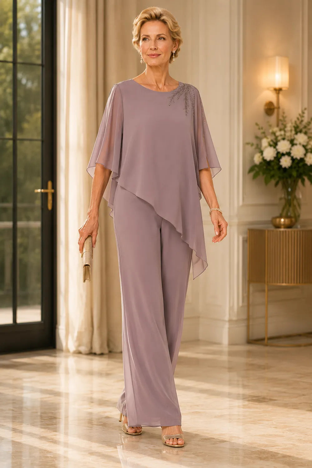 Adelisia | Embellished Chiffon Suit