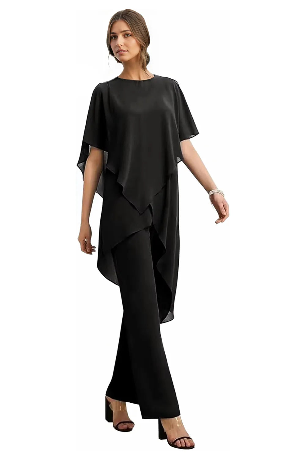 Valentina | Fluid Chiffon Suit