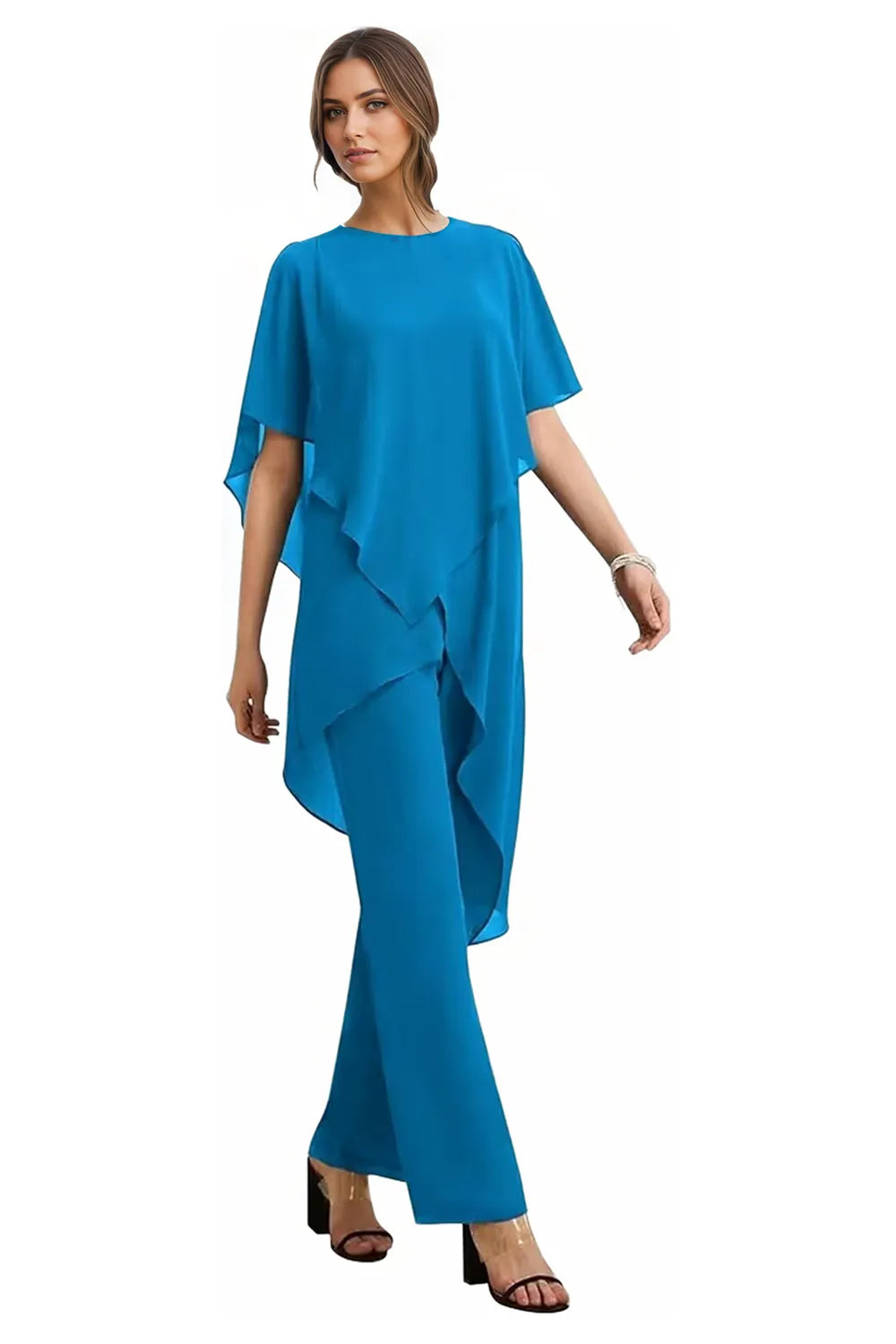 Valentina | Fluid Chiffon Suit