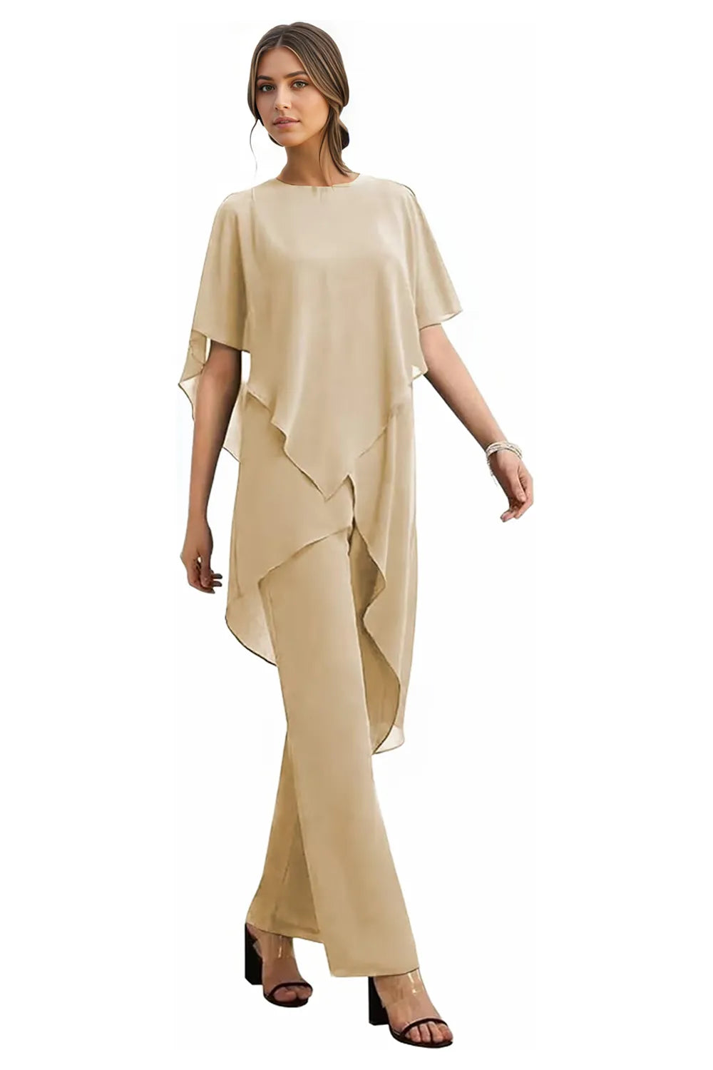 Valentina | Fluid Chiffon Suit