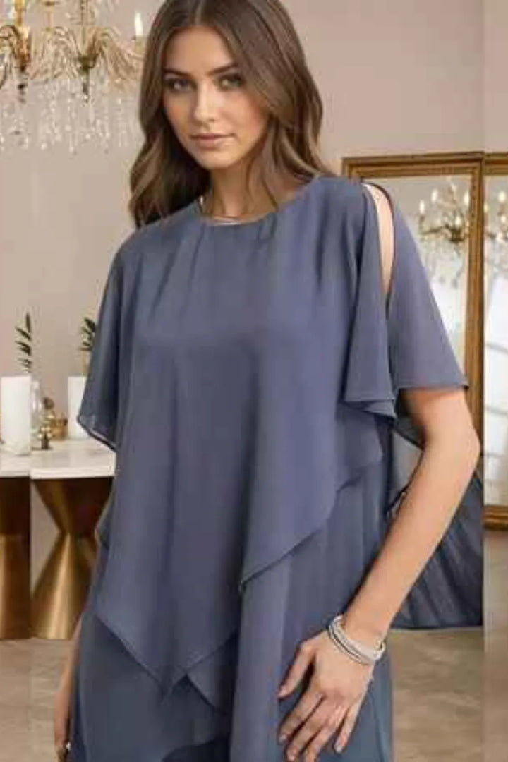 Valentina | Fluid Chiffon Suit