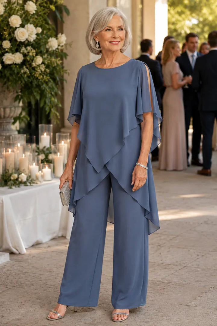 Valentina | Fluid Chiffon Suit