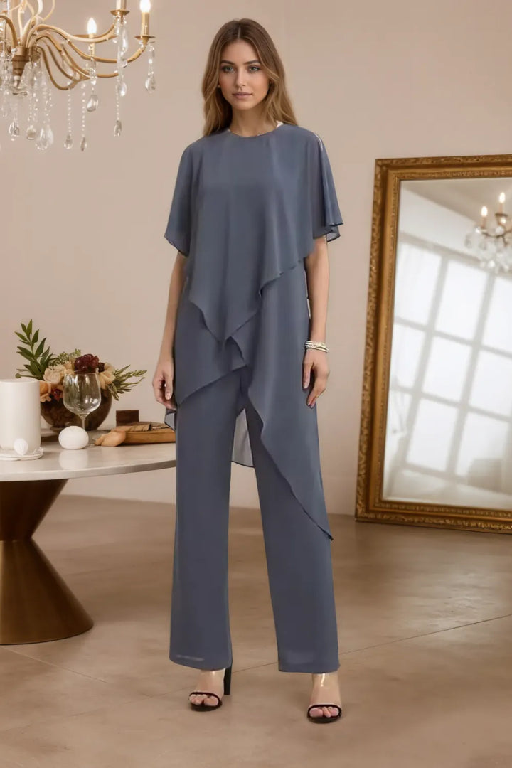 Valentina | Fluid Chiffon Suit
