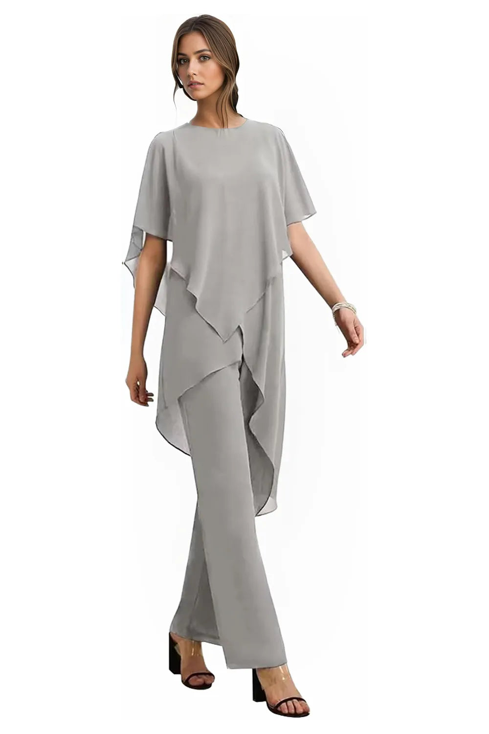 Valentina | Fluid Chiffon Suit