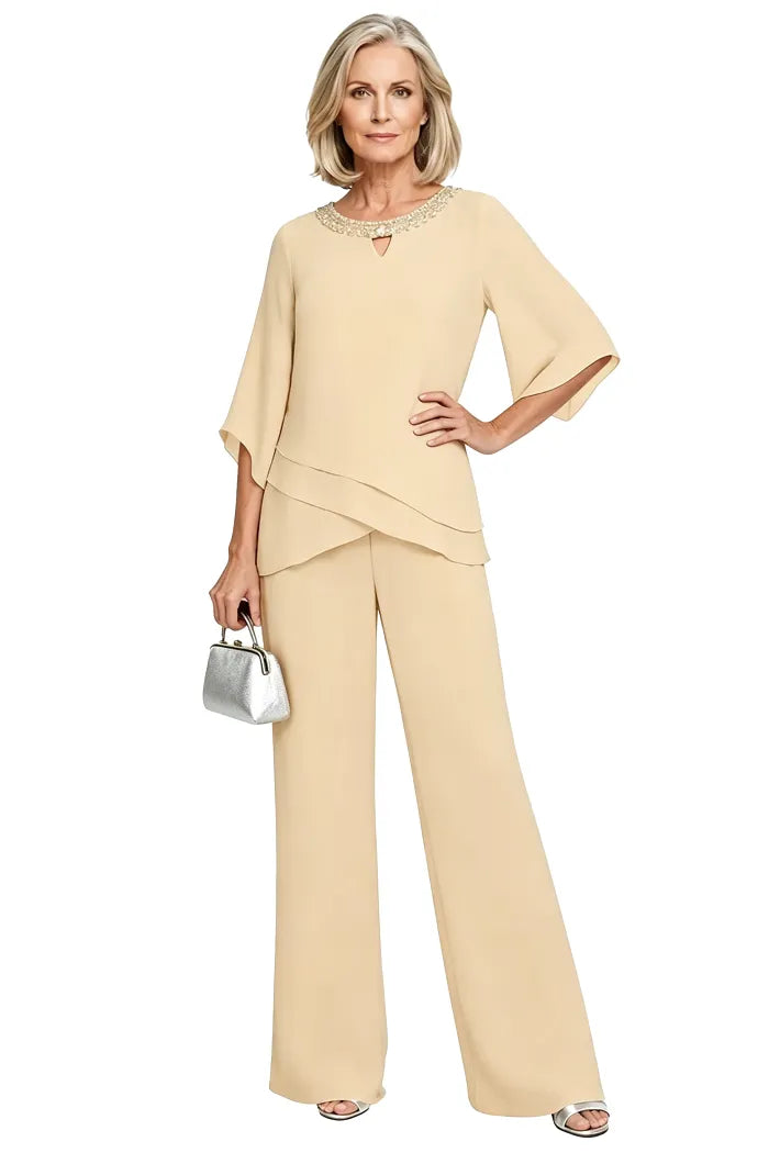 Rosaura | Formal Chiffon Suit