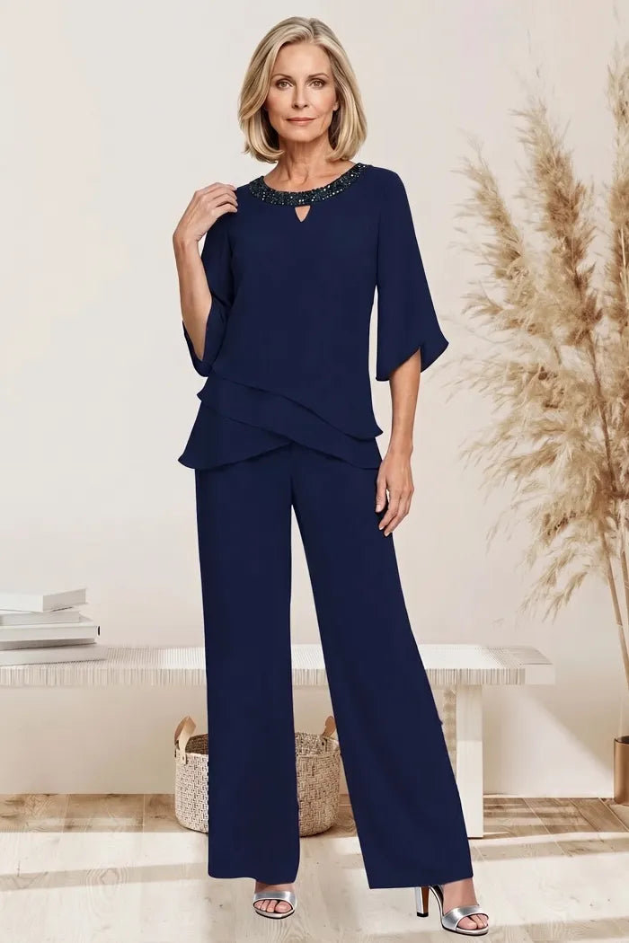 Rosaura | Formal Chiffon Suit