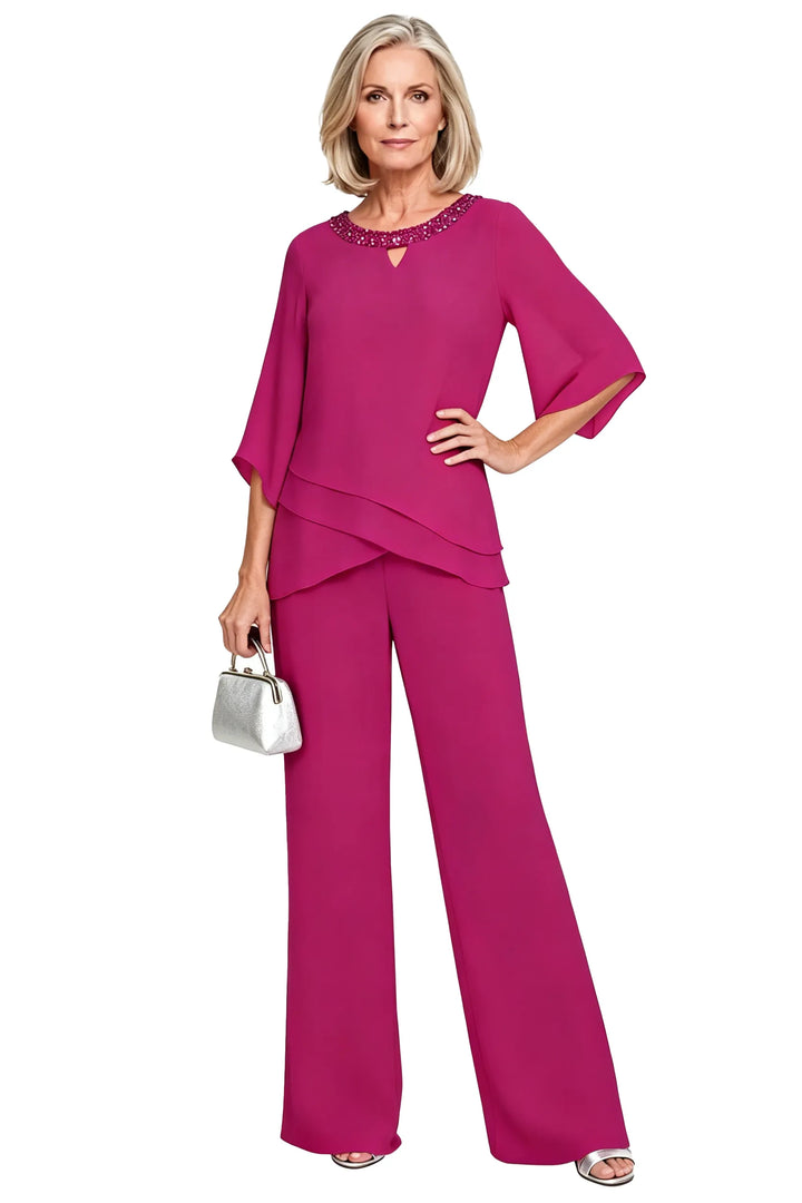 Rosaura | Formal Chiffon Suit