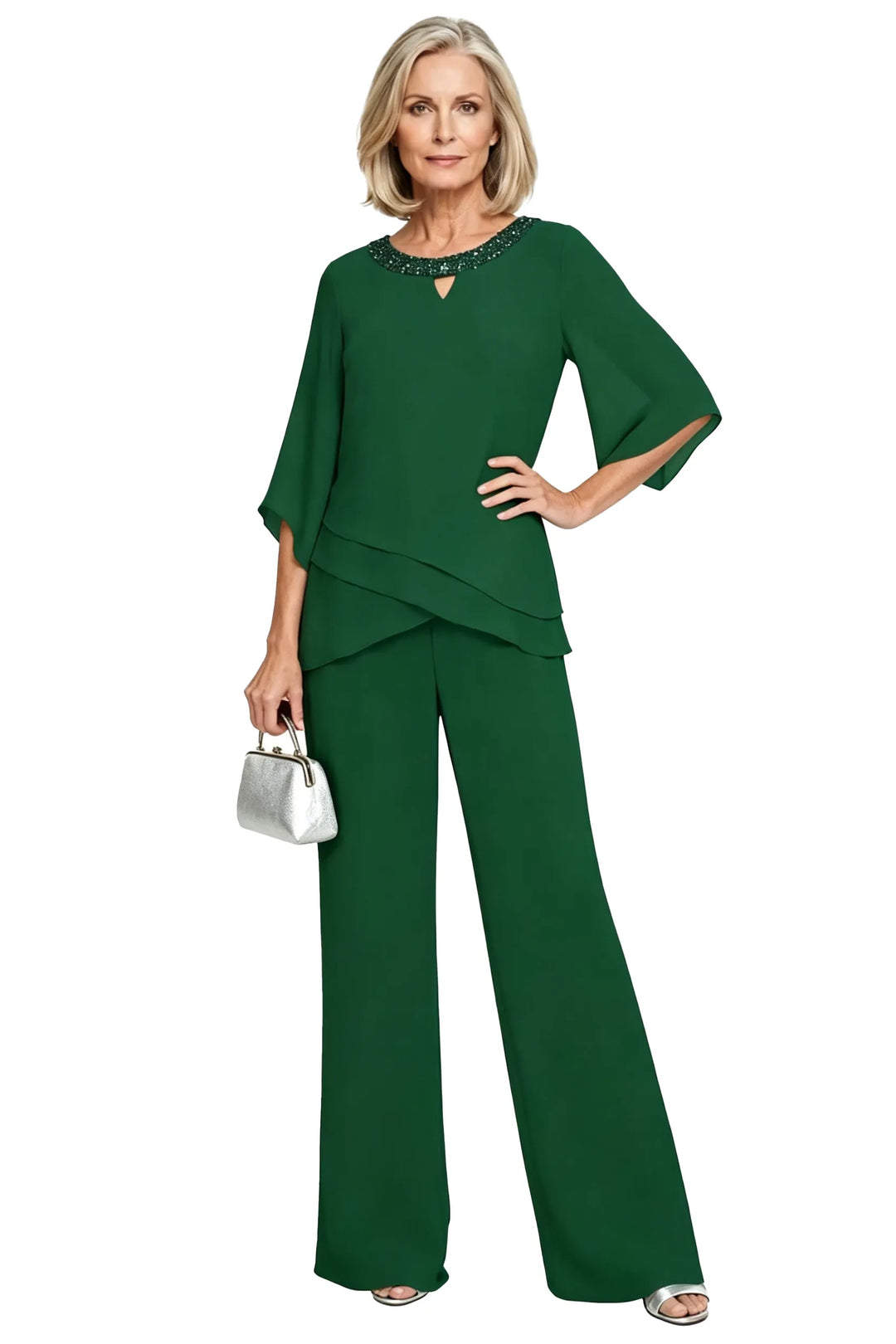 Rosaura | Formal Chiffon Suit