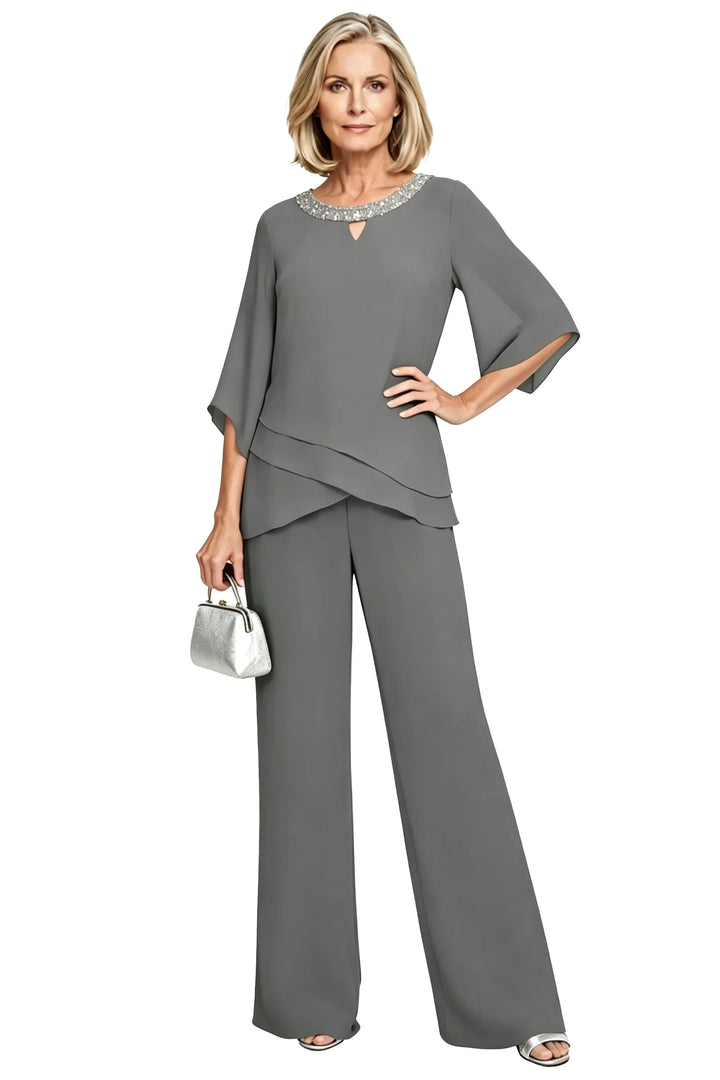 Rosaura | Formal Chiffon Suit