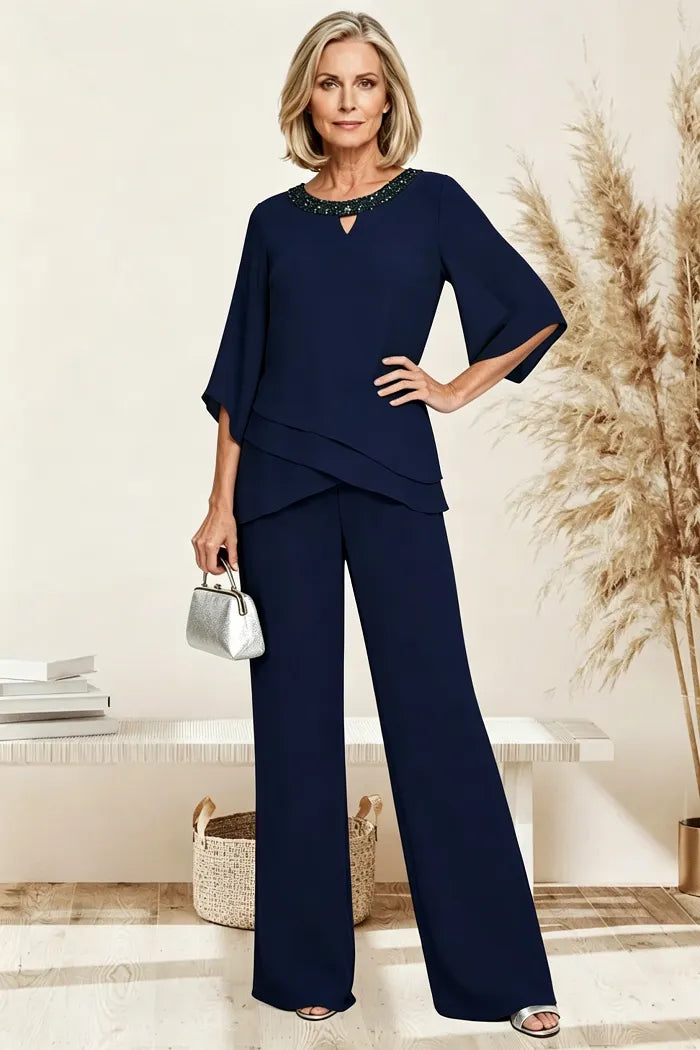 Rosaura | Formal Chiffon Suit