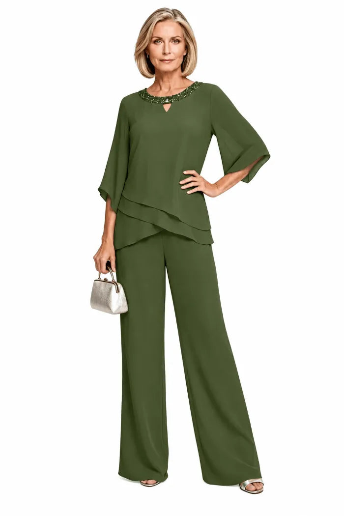 Rosaura | Formal Chiffon Suit
