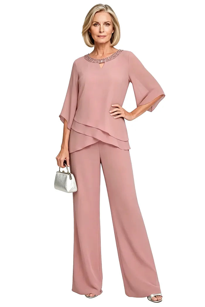 Rosaura | Formal Chiffon Suit
