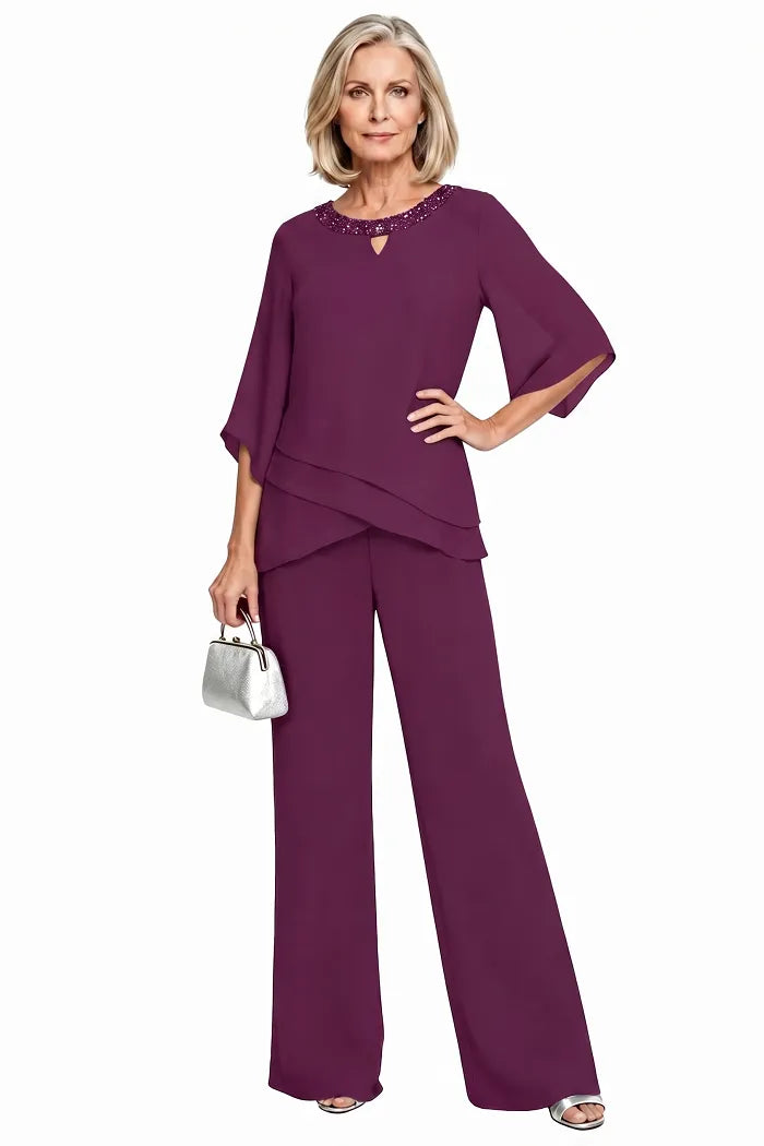 Rosaura | Formal Chiffon Suit