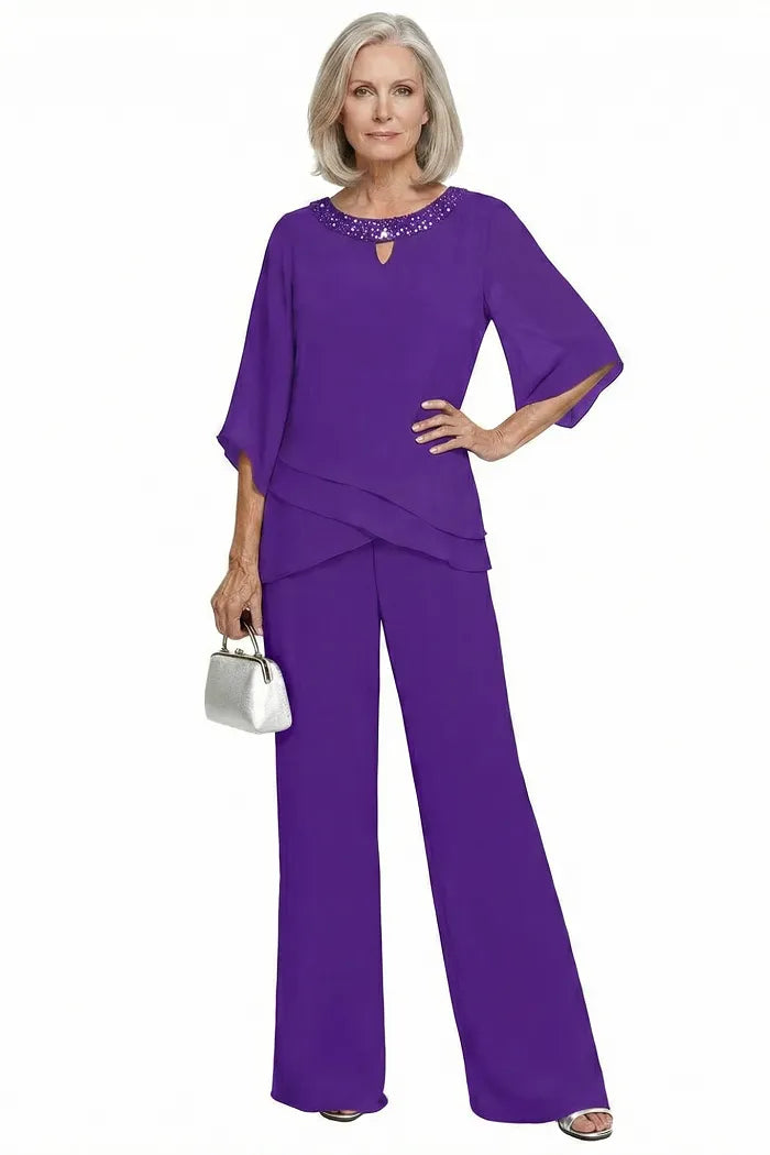 Rosaura | Formal Chiffon Suit