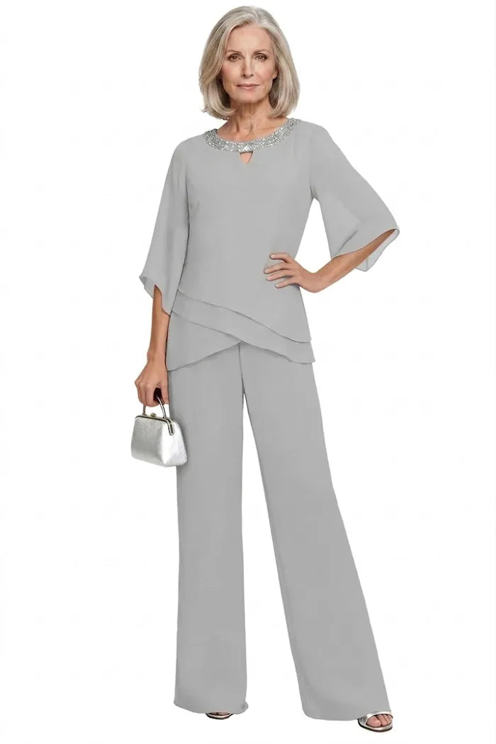 Rosaura | Formal Chiffon Suit