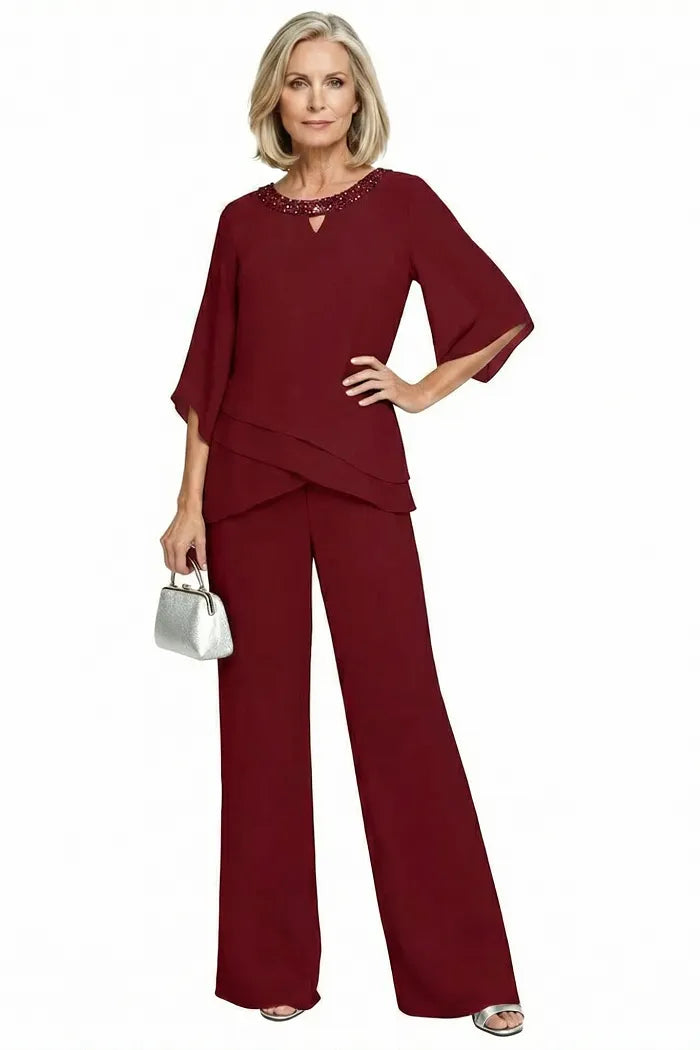 Rosaura | Formal Chiffon Suit