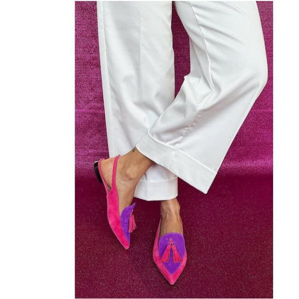 Elena | Fuchsia and Purple Slingback