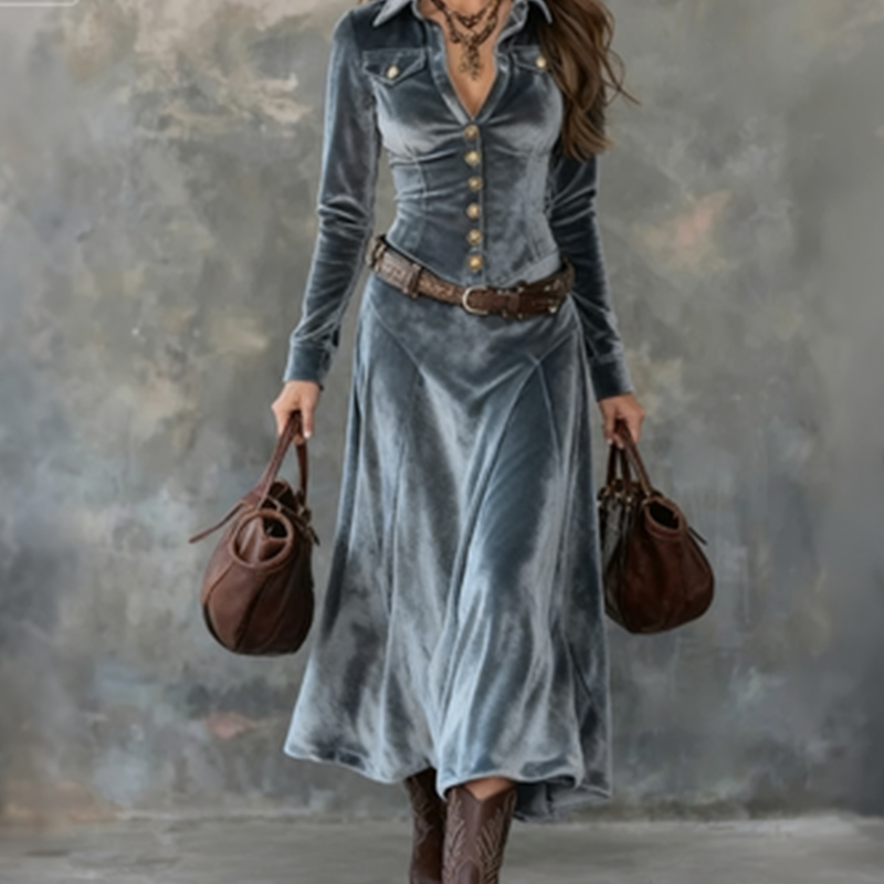 Venice | Modern Flowing Maxi Dress