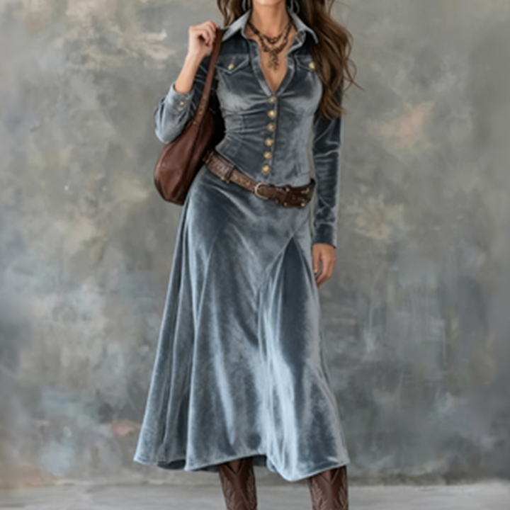 Venice | Modern Flowing Maxi Dress