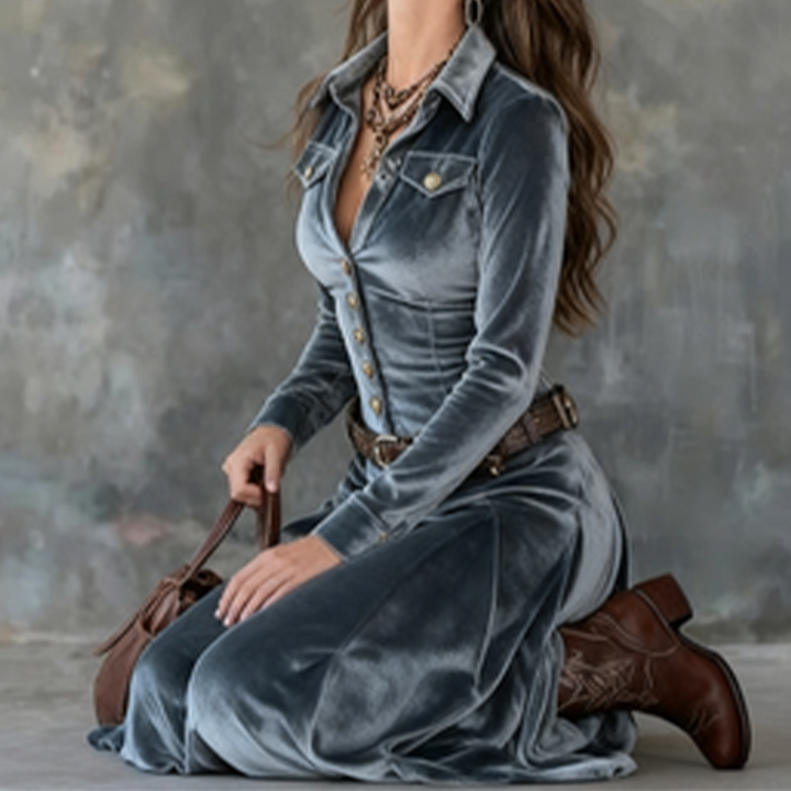 Venice | Modern Flowing Maxi Dress