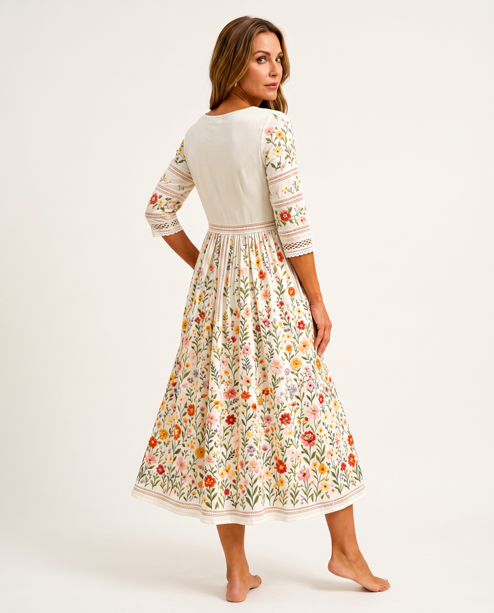 Willow | Wildflower Meadow Charm Midi Dress